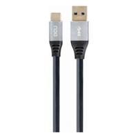 Kabel USB A naar USB C DCU Zwart (1,5M)