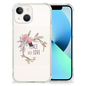 iPhone 13 Stevig Bumper Hoesje Boho Text