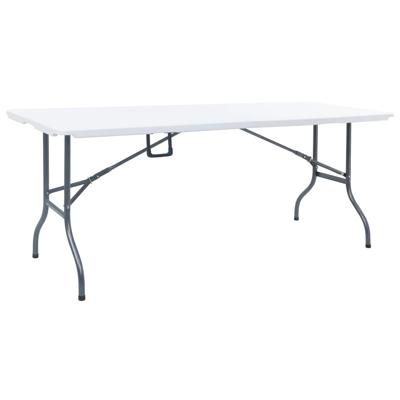 Tuintafel inklapbaar 180x72x72 cm HDPE wit