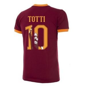 AS Roma Retro Voetbalshirt 1978-79 + Totti 10 (Photo Style)