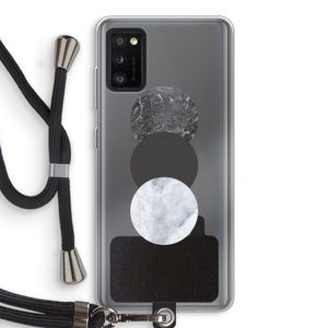 Marmeren cirkels: Samsung Galaxy A41 Transparant Hoesje met koord