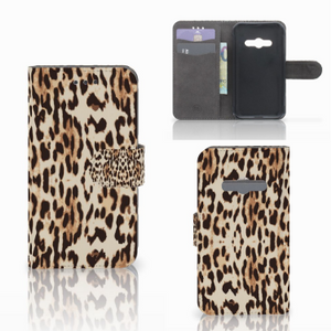 Samsung Galaxy Xcover 3 | Xcover 3 VE Telefoonhoesje met Pasjes Leopard