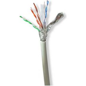 Nedis CCBG8528GY100 netwerkkabel Grijs 100 m Cat6 S/FTP (S-STP)