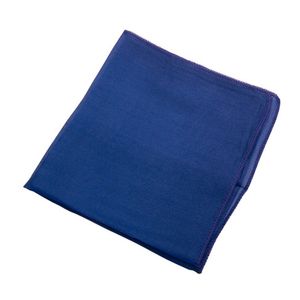 Doek van biologische zijde, donkerblauw Maat: l 27 x b 27 cm