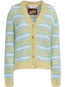 Marni cardigan à rayures - Jaune