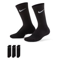 Nike Everyday Cushioned Crew Sportsokken 3-Pack Kids Zwart Wit