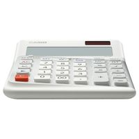 Casio DE-12E-WE Bureaurekenmachine Wit Aantal displayposities: 12 werkt op batterijen, werkt op zonne-energie (b x h x d) 140 x 188 x 35 mm - thumbnail