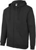 Starworld SW250 Zip Through Hooded Sweat Jacket - Deep Black - XXL