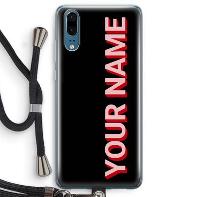 Namecase: Huawei P20 Transparant Hoesje met koord
