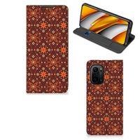 Xiaomi Mi 11i | Poco F3 Hoesje met Magneet Batik Brown