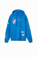 Graffiti hoodie - BLUE - XXL