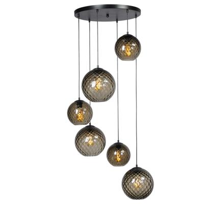 Masterlight 6-lichts hanglampBaloton zwart - 2342-05-05-50-6-123