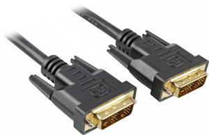 Sharkoon DVI-D/DVI-D (18+1) 2m DVI kabel Zwart