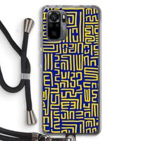 Majorelle Blue Print: Xiaomi Redmi Note 10 Pro Transparant Hoesje met koord