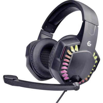 Gembird GHS-06 On Ear headset Kabel Stereo Zwart Volumeregeling Gamen