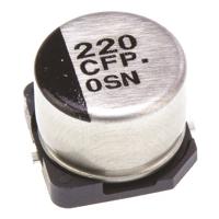 Panasonic Elektrolytische condensator SMD 220 µF 16 V 20 % (Ø) 8 mm 1 stuk(s)