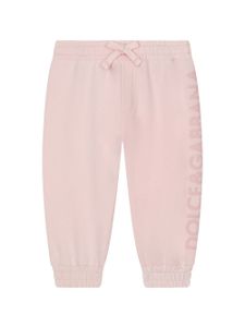 Dolce & Gabbana Kids pantalon de jogging à logo - Rose