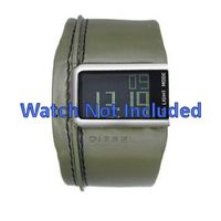 Horlogeband Diesel DZ7053 Onderliggend Leder Groen 28mm - thumbnail