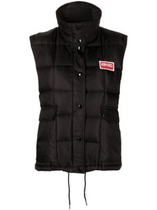 Kenzo gilet matelassé à patch logo - Noir