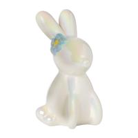 Paashaas beeldje ballon - blauw - 13x8x8 cm Paashaas beeldje ballon - blauw - 13x8x8 cm