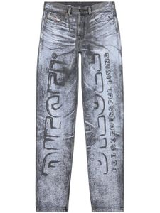 Diesel jean 2010 D-Macs à logo imprimé - Gris