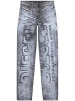 Diesel jean 2010 D-Macs à logo imprimé - Gris - thumbnail