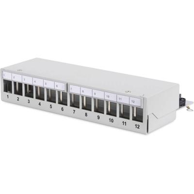 Digitus DN-93706 12 poorten Netwerkpatchpaneel Zonder connectoren 1 HE Meerdere kleuren Niet ingericht