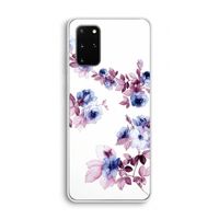 Waterverf bloemen: Samsung Galaxy S20 Plus Transparant Hoesje