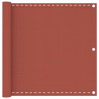 Balkonscherm 90x300 cm HDPE terracottakleurig