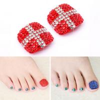 2 stuks Crystal nep Nail Art Tips Rhinestone volledige dekking teennagels Decals stickers (NO: 26) 2 stuks Crystal nep Nail Art Tips Rhinestone volledige dekking teennagels Decals stickers (NO: 26)