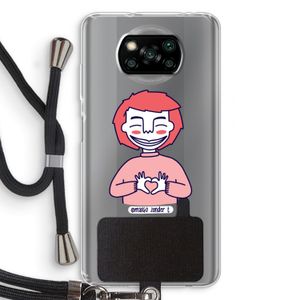 Hartje: Xiaomi Poco X3 NFC Transparant Hoesje met koord