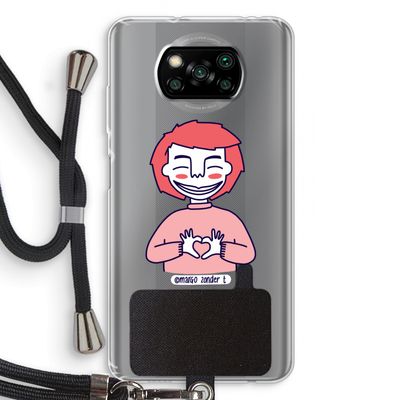 Hartje: Xiaomi Poco X3 NFC Transparant Hoesje met koord