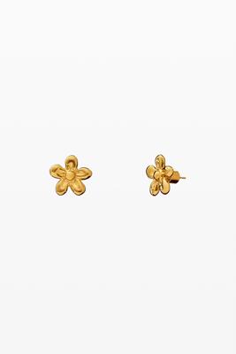 Gouden bloem oorbellen zalio - MATERIAL FINISHES - U