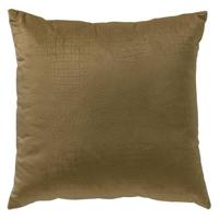 Dutch Decor Croco kussenhoes 40x40 cm - Military Olive