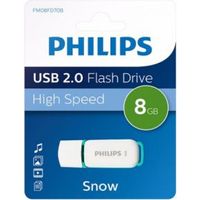 Philips FM08FD70B USB flash drive 8 GB USB Type-A 2.0 Turkoois, Wit - thumbnail