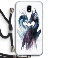 Yin Yang Dragons: Samsung Galaxy J5 (2017) Transparant Hoesje met koord