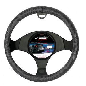 Simoni Racing Stuurwielhoes Inox Nero - 37-39cm - Zwart Carbon-Look SRCVT22