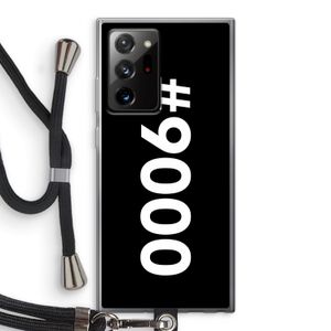 #9000: Samsung Galaxy Note 20 Ultra / Note 20 Ultra 5G Transparant Hoesje met koord