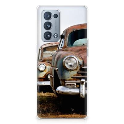 OPPO Reno 6 Pro Plus 5G | Siliconen hoesje | met foto Vintage Auto