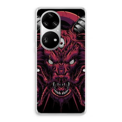 Hell Hound and Serpents: Huawei P50 Pro Transparant Hoesje