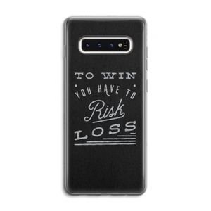 Risk loss: Samsung Galaxy S10 4G Transparant Hoesje