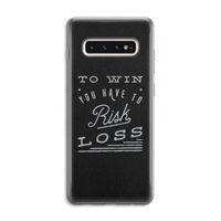 Risk loss: Samsung Galaxy S10 4G Transparant Hoesje