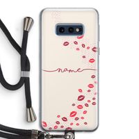 Kusjes: Samsung Galaxy S10e Transparant Hoesje met koord