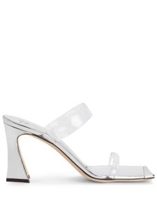 Giuseppe Zanotti mules à talon épais - Argent