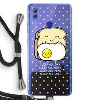Sleep All Day: Honor Note 10 Transparant Hoesje met koord