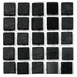 714x stuks mozaieken maken steentjes/tegels kleur zwart 5 x 5 x 2 mm