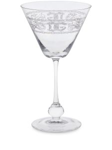 Dolce & Gabbana verre à martini à logo embossé - Blanc