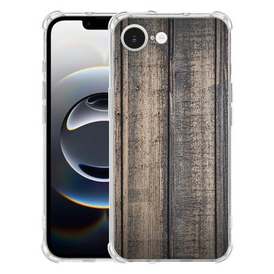 Apple iPhone 16e Hoesje - Steigerhout TPU Antishock Apple iPhone 16e Hoesje - Steigerhout TPU Antishock
