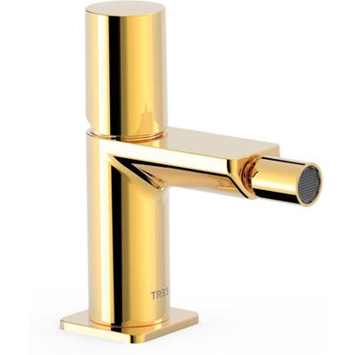 Bidetkraan Tres Loft | Opbouw | Mengkraan | 1-knop | Rond | 24k Goud glans