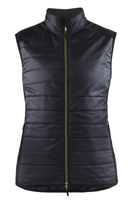 Blåkläder Dames bodywarmer gevoerd 38642030 | Zwart/High-Vis Geel | Maat L - 7330509818510